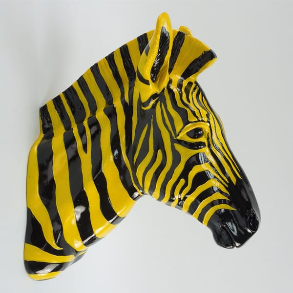 Resin Zebra Head