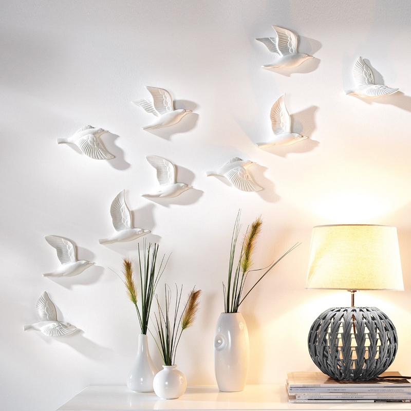 Resin  3D Flying Birds Wall Decor 