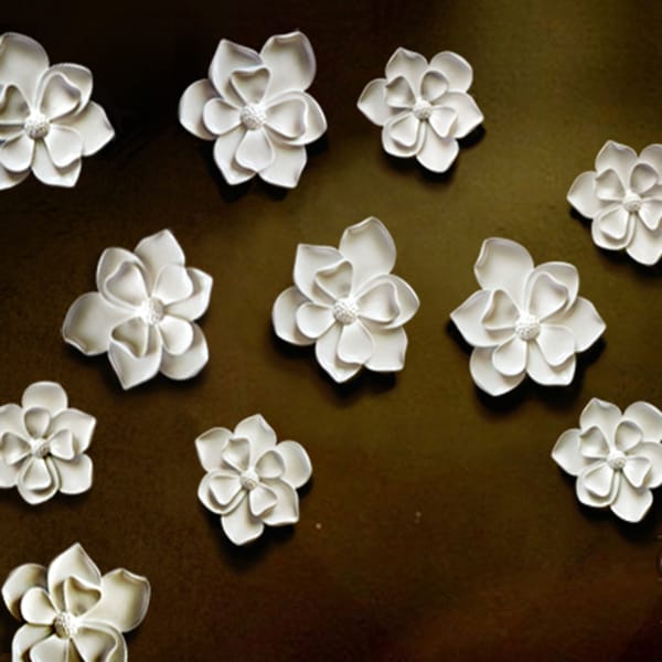 Resin Flower Wall Decor