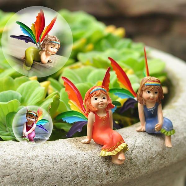 Resin Mini Little Fairy Figurine 