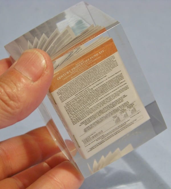 Mini Leaflet Paperweight