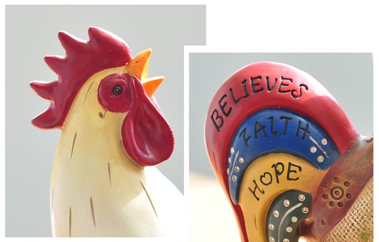 Resin Rooster Figurine