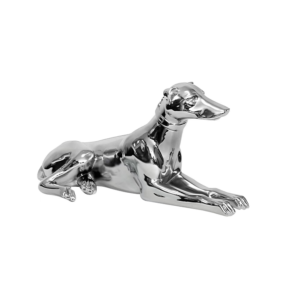 Modern Resin Dog Statue Contemporary Art Sculpture For Home Decoration 