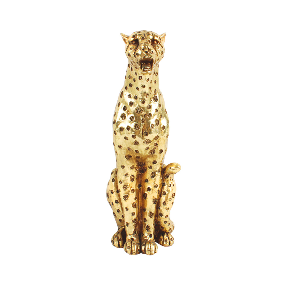  GoldenResin Cheetah Sculpture---A Fusion of Modern Art and Luxury Decor